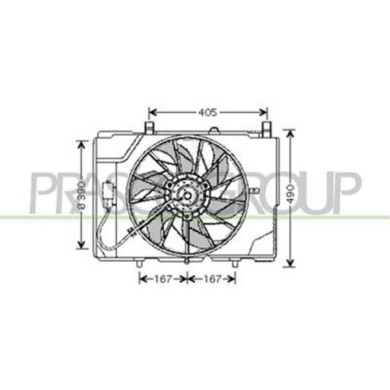ME025F001_1.JPG Ventola Per Mercedes C Class (w202) Dal 1993 Al 2000