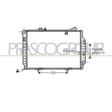 ME025R008_2.JPG Radiatore Per Mercedes C Class (w202) Dal 1993 Al 2000