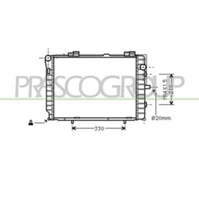 ME025R010_1.JPG Radiatore Per Mercedes C Class (w202) Dal 1993 Al 2000