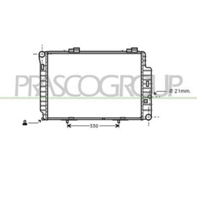 ME025R017_1.JPG Radiatore Per Mercedes C Class (w202) Dal 1993 Al 2000