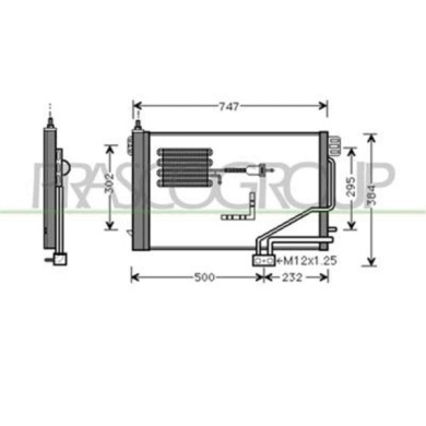 ME026C002_1.JPG Condensatore Per Mercedes C Class Sportcoupe' (cl203) Dal 2000 Al 2008