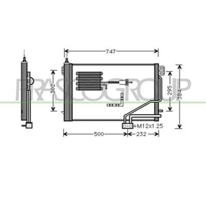 ME026C002_1.JPG Condensatore Per Mercedes C Class Sportcoupe' (cl203) Dal 2000 Al 2008