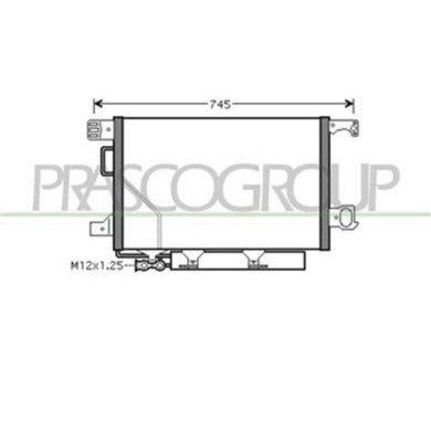 ME026C003_1.JPG Condensatore Per Mercedes C Class Sportcoupe' (cl203) Dal 2000 Al 2008