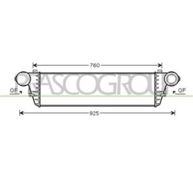 ME026N002_1.JPG Intercooler Per Mercedes C Class Sportcoupe' (cl203) Dal 2000 Al 2008