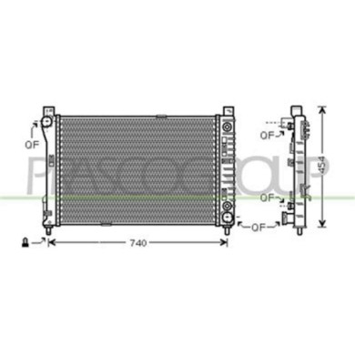 ME026R001_1.JPG Radiatore Per Mercedes C Class Sportcoupe' (cl203) Dal 2000 Al 2008