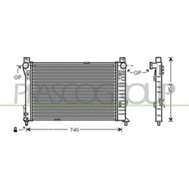ME027R003_1.JPG Radiatore Per Mercedes C Class (w203) Dal 2000 Al 2004