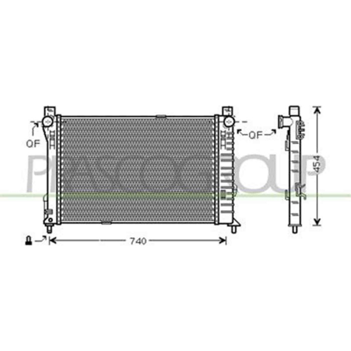 ME027R003_1.JPG Radiatore Per Mercedes C Class (w203) Dal 2000 Al 2004