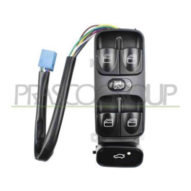 ME027WS04_1.JPG Pulsantiera Nera Per Mercedes C Class (w203) Dal 2000 Al 2004