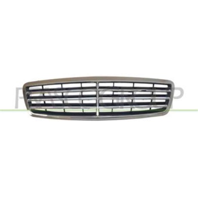 ME0282010_1.JPG Griglia Radiatore Completa Cromata/nera Per Mercedes C Class (w203) Dal 2004 Al 2007