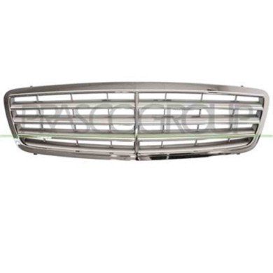 ME0282020_1.JPG Griglia Radiatore Completa Cromata/argento Per Mercedes C Class (w203) Dal 2004 Al 2007