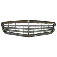 Griglia Radiatore Completa Argento/cromata Per Mercedes C Class (w204/s204) Dal 2007 Al 2010