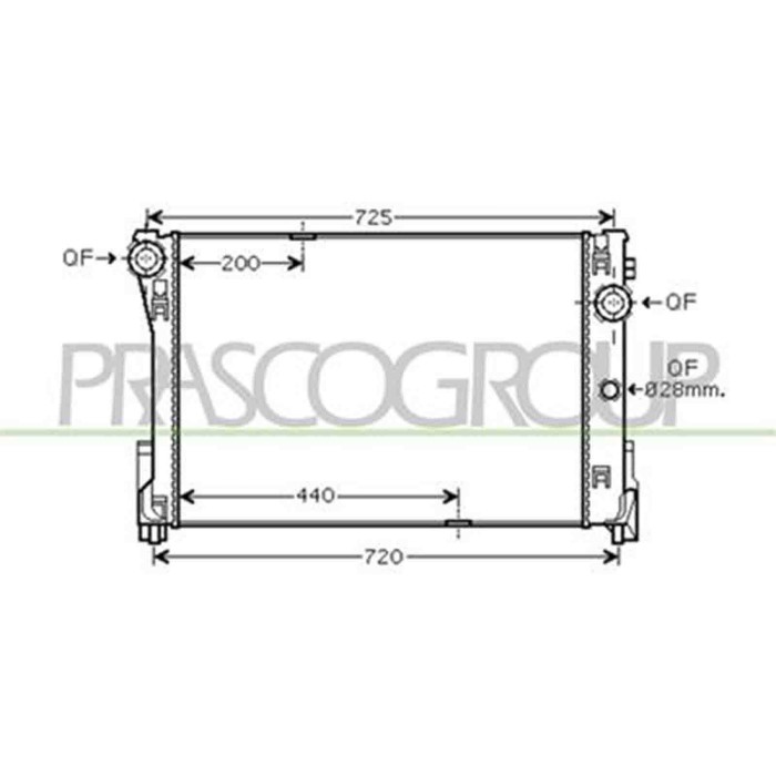 ME029R002_1.JPG Radiatore Per Mercedes C Class (w204/s204) Dal 2007 Al 2010