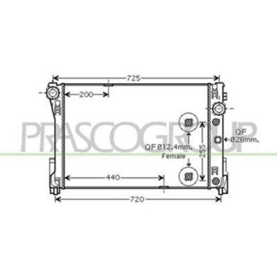 ME029R005_1.JPG Radiatore Per Mercedes C Class (w204/s204) Dal 2007 Al 2010