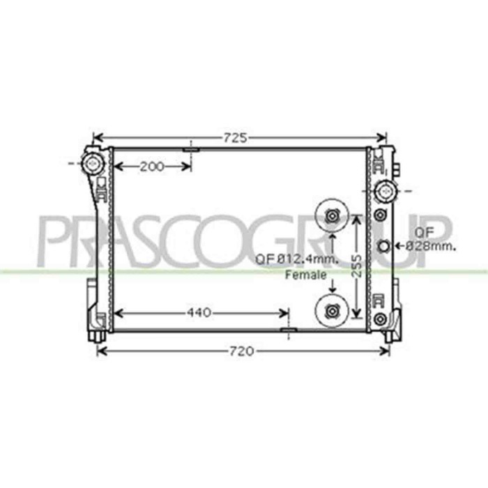 ME029R005_1.JPG Radiatore Per Mercedes C Class (w204/s204) Dal 2007 Al 2010
