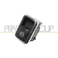 Interruttore Alzacristallo Nero/bordo Cromato Per Mercedes C Class (w204/s204) Dal 2007 Al 2010