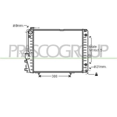 ME031R006_1.JPG Radiatore Per Mercedes E Class (w124) Dal 1984 Al 1989