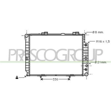 ME035R011_1.JPG Radiatore Per Mercedes E Class (w210/s210) Dal 1995 Al 1999