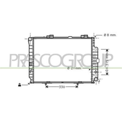 ME035R013_1.JPG Radiatore Per Mercedes E Class (w210/s210) Dal 1995 Al 1999