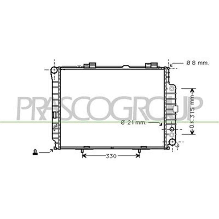 ME035R013_1.JPG Radiatore Per Mercedes E Class (w210/s210) Dal 1995 Al 1999