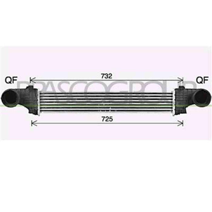 ME039N003_1.JPG Intercooler Per Mercedes E Class (w211/s211) Dal 2002 Al 2007