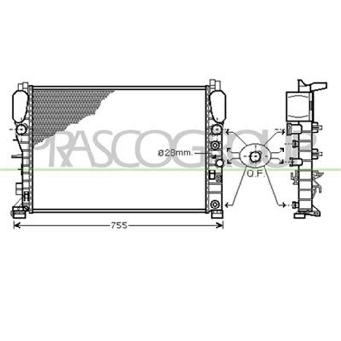 ME039R002_1.JPG Radiatore Per Mercedes E Class (w211/s211) Dal 2002 Al 2007