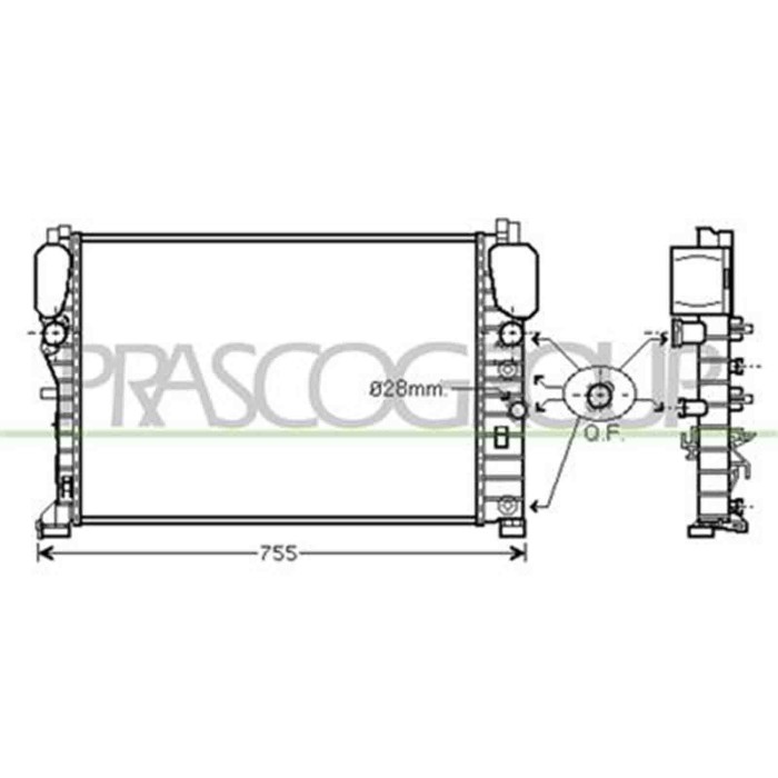 ME039R004_1.JPG Radiatore Per Mercedes E Class (w211/s211) Dal 2002 Al 2007