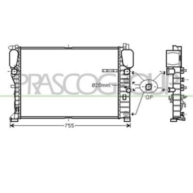 ME039R005_1.JPG Radiatore Per Mercedes E Class (w211/s211) Dal 2002 Al 2007