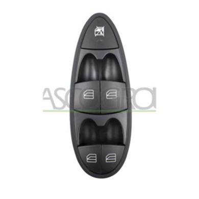ME039WS04_1.JPG Pulsantiera Nera Per Mercedes E Class (w211/s211) Dal 2002 Al 2007