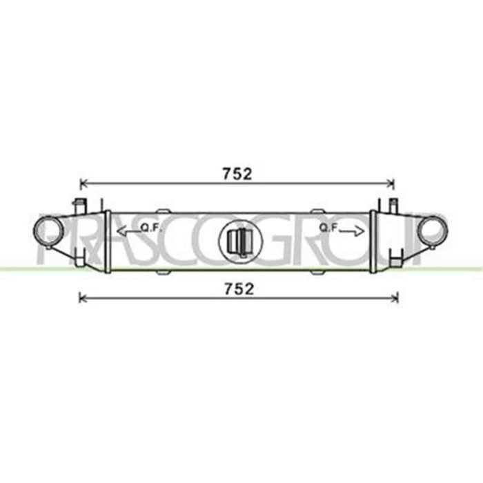 ME043N001_1.JPG Intercooler Per Mercedes E Class (w212/s212) Dal 2009 Al 2013