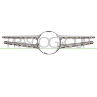ME0452216_1.JPG Modanatura Griglia Argento Con Foro Telecamera Per Mercedes E Class (w212/s212) Dal 2013 Al 2016