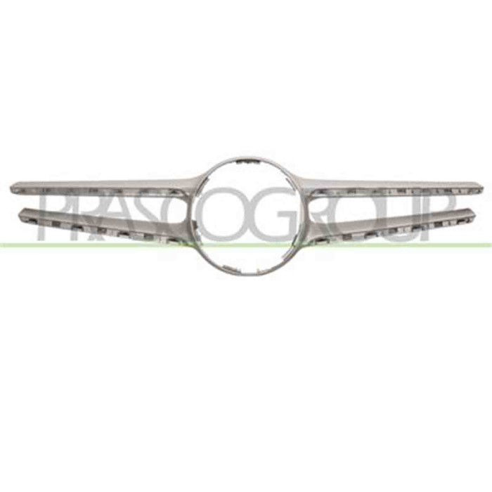 ME0452216_1.JPG Modanatura Griglia Argento Con Foro Telecamera Per Mercedes E Class (w212/s212) Dal 2013 Al 2016