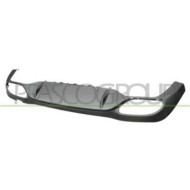 Spoiler Paraurti Posteriore Nero/goffrato Con Fori Profilo Per Mercedes E Class (w213/s213) Dal 2016 Al 2020