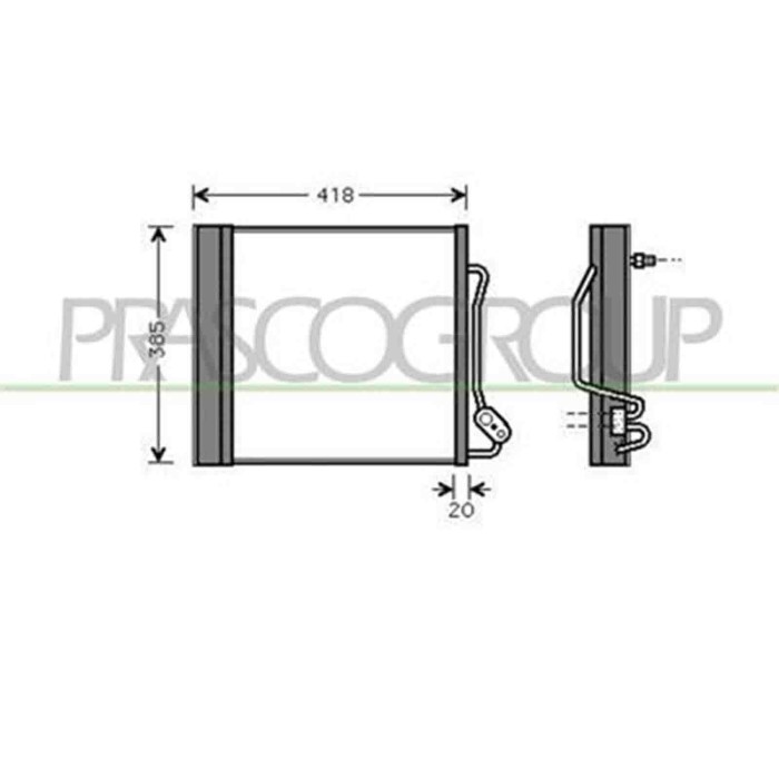 ME303C002_1.JPG Condensatore Per Smart 450 Cabrio Dal 2000 Al 2007