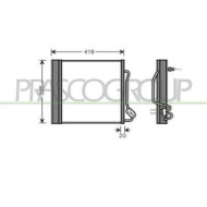 ME303C002_1.JPG Condensatore Per Smart 450 Cabrio Dal 2000 Al 2007