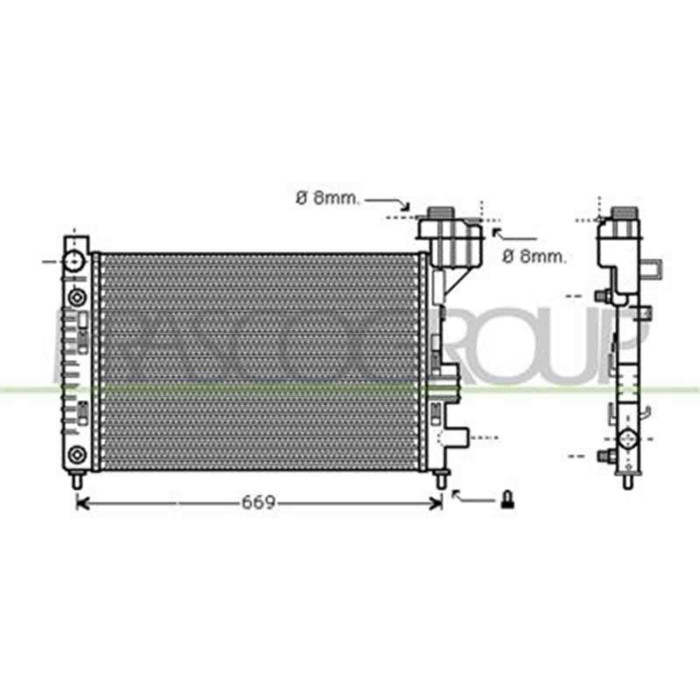 ME320R002_1.JPG Radiatore Per Mercedes A Class (w168) Dal 1997 Al 2001