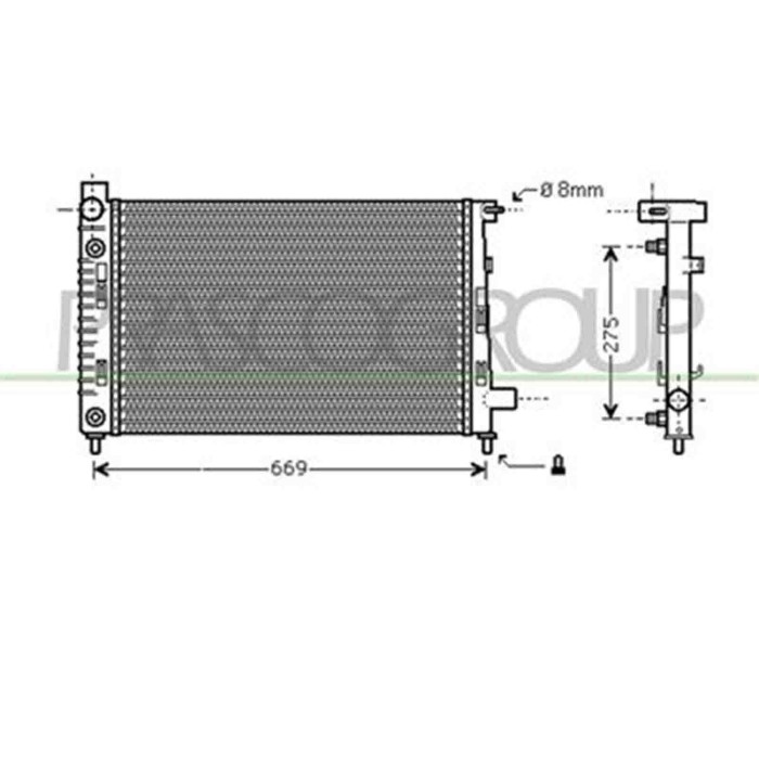ME320R004_1.JPG Radiatore Per Mercedes A Class (w168) Dal 1997 Al 2001