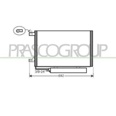 ME324C002_1.JPG Condensatore Per Mercedes A Class (w169) Dal 2004 Al 2007
