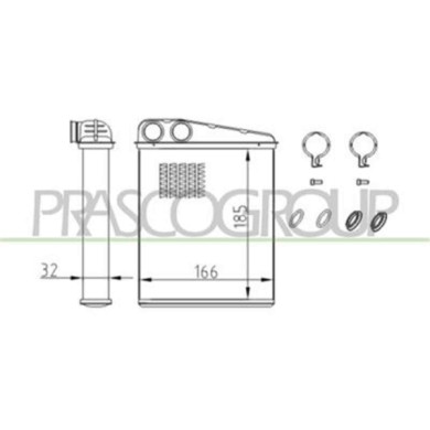 ME324H001_1.JPG Riscaldatore Per Mercedes A Class (w169) Dal 2004 Al 2007