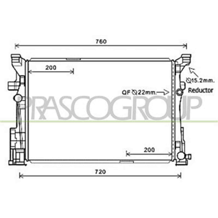 ME328R001_1.JPG Radiatore Per Mercedes A Class (w176) Dal 2012 Al 2015