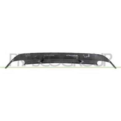 ME3501851_1.JPG Spoiler Paraurti Posteriore Nero Goffrato Con Scarico Doppio A Destra E A Sinistra Per Mercedes Cla Class (w117/