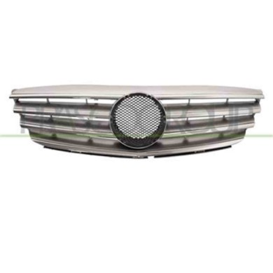 ME4202011_1.JPG Griglia Radiatore Verniciata Argento Con Modanatura Cromata Per Mercedes B Class (w245) Dal 2005 Al 2008