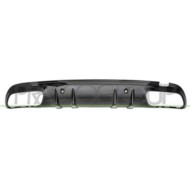 Spoiler Paraurti Posteriore Nero Lucido Per Mercedes C Class Amg/amg Line (w205/s205) Dal 2018 Al 2021