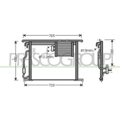 ME522C004_1.JPG Condensatore Per Mercedes S Class (w220) Dal 1998 Al 2002