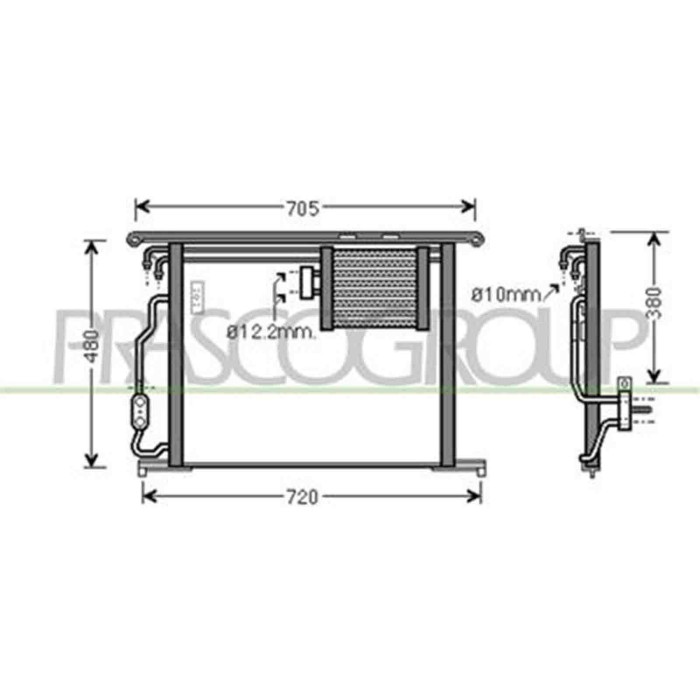 ME522C004_1.JPG Condensatore Per Mercedes S Class (w220) Dal 1998 Al 2002