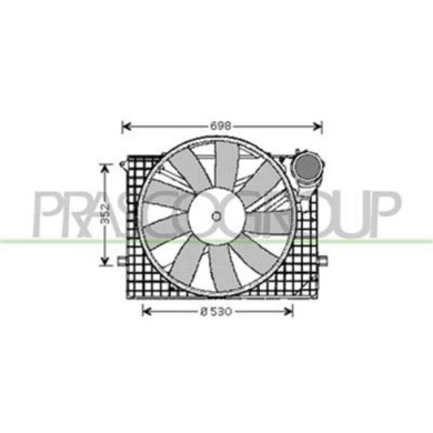 ME522F001_1.JPG Ventola Per Mercedes S Class (w220) Dal 1998 Al 2002