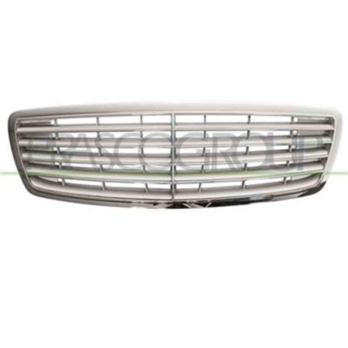 ME5242020_1.JPG Griglia Radiatore Completa Cromata Interno Argento Per Mercedes S Class (w220) Dal 2002 Al 2005