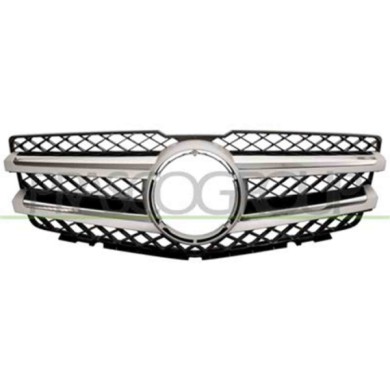 ME7102011_1.JPG Griglia Radiatore Nera Con Modanatura Cromata Per Mercedes Glk ( X204 ) Dal 2008 Al 2012