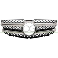 ME7102011_1.JPG Griglia Radiatore Nera Con Modanatura Cromata Per Mercedes Glk ( X204 ) Dal 2008 Al 2012
