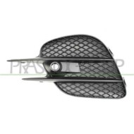 Griglia Sinistra Paraurti Nera Con Foro Pdc+supporto Per Mercedes Glc Class (x253) Amg/amg Line Dal 2015 Al 2020