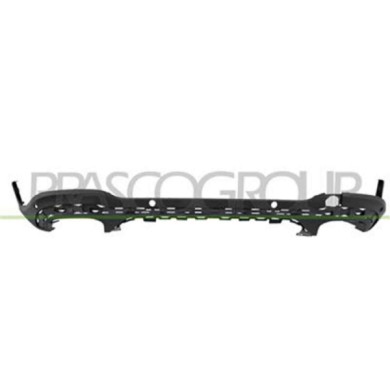 ME7191861_1.JPG Spoiler Paraurti Posteriore Nero Goffrato Per Mercedes Glc Class (x253) Amg/amg Line Dal 2020